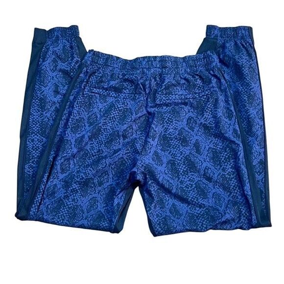 Athleta Brooklyn Jogger Blue Snakeskin Print Size 0 - Picture 3 of 4